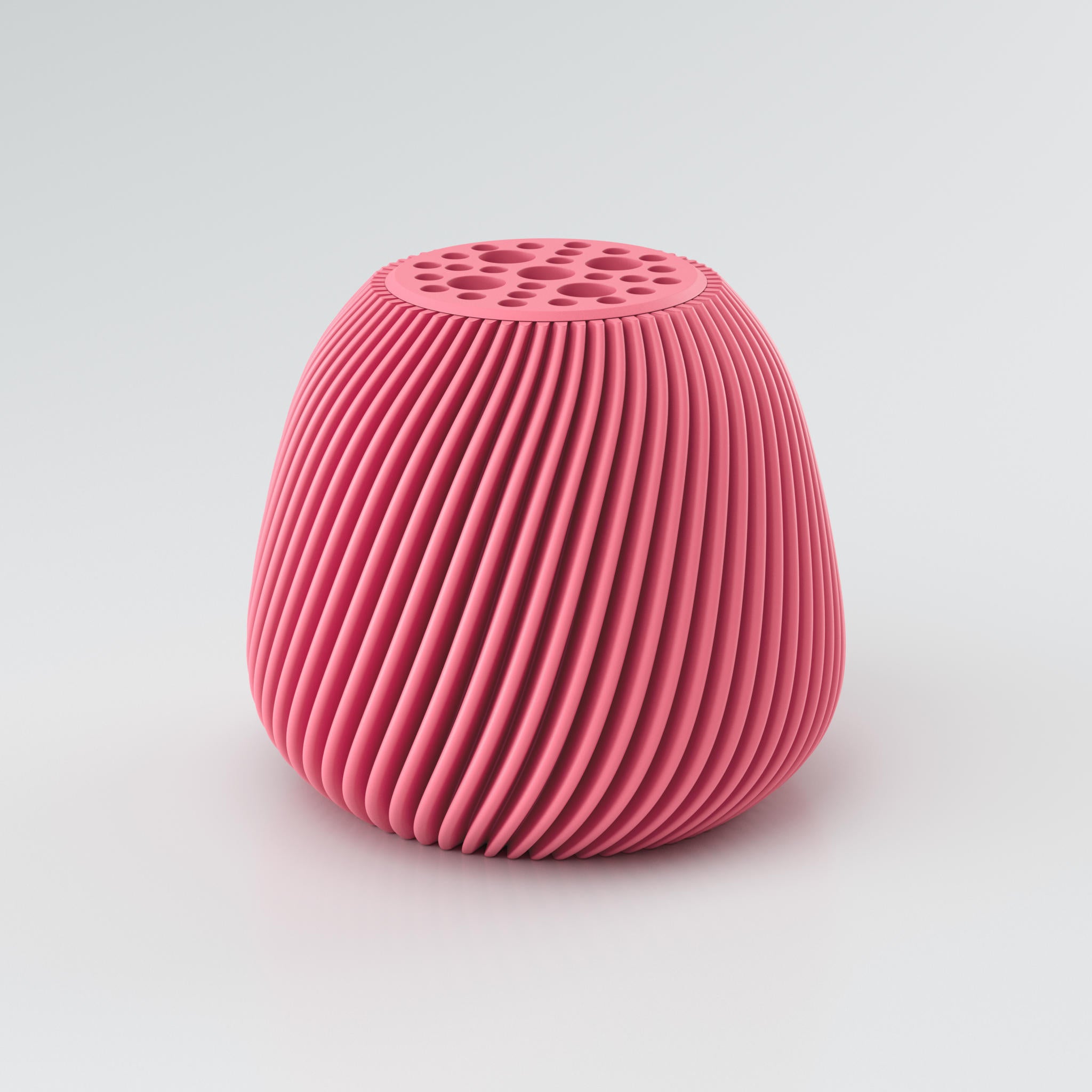 lachsfarbene vase voravellie in der hauptansicht mit twist design