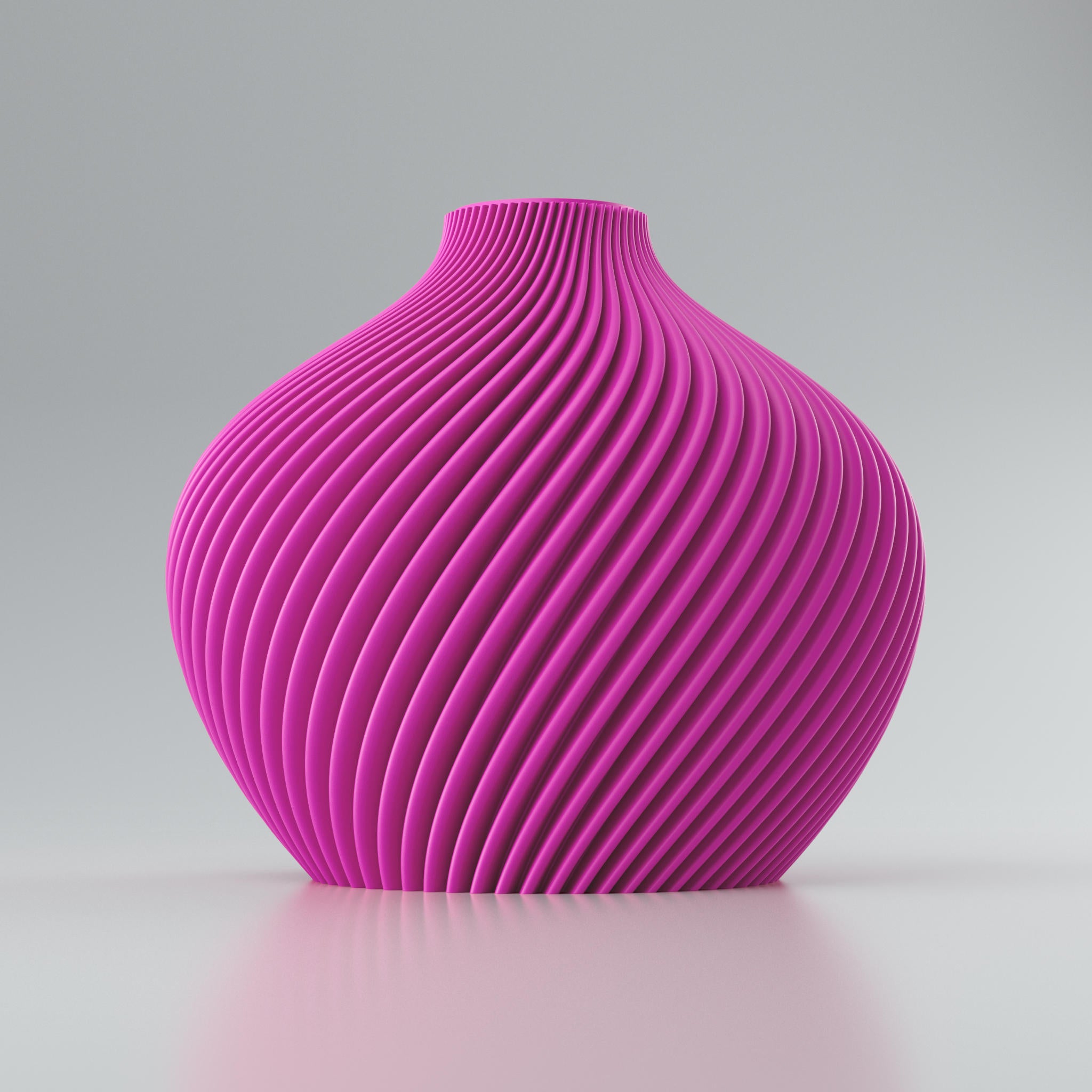 Twist-Design Blooming3D Design-Vase Voravellie 80 Pink Vasenform mit Linea-Fasetten