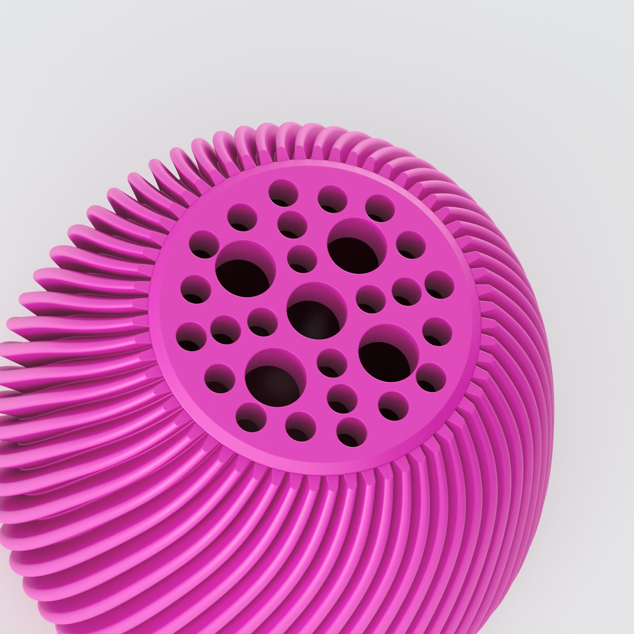 nahaufnahme der vase voravellie mit sichtbarer funktion des blumenretters