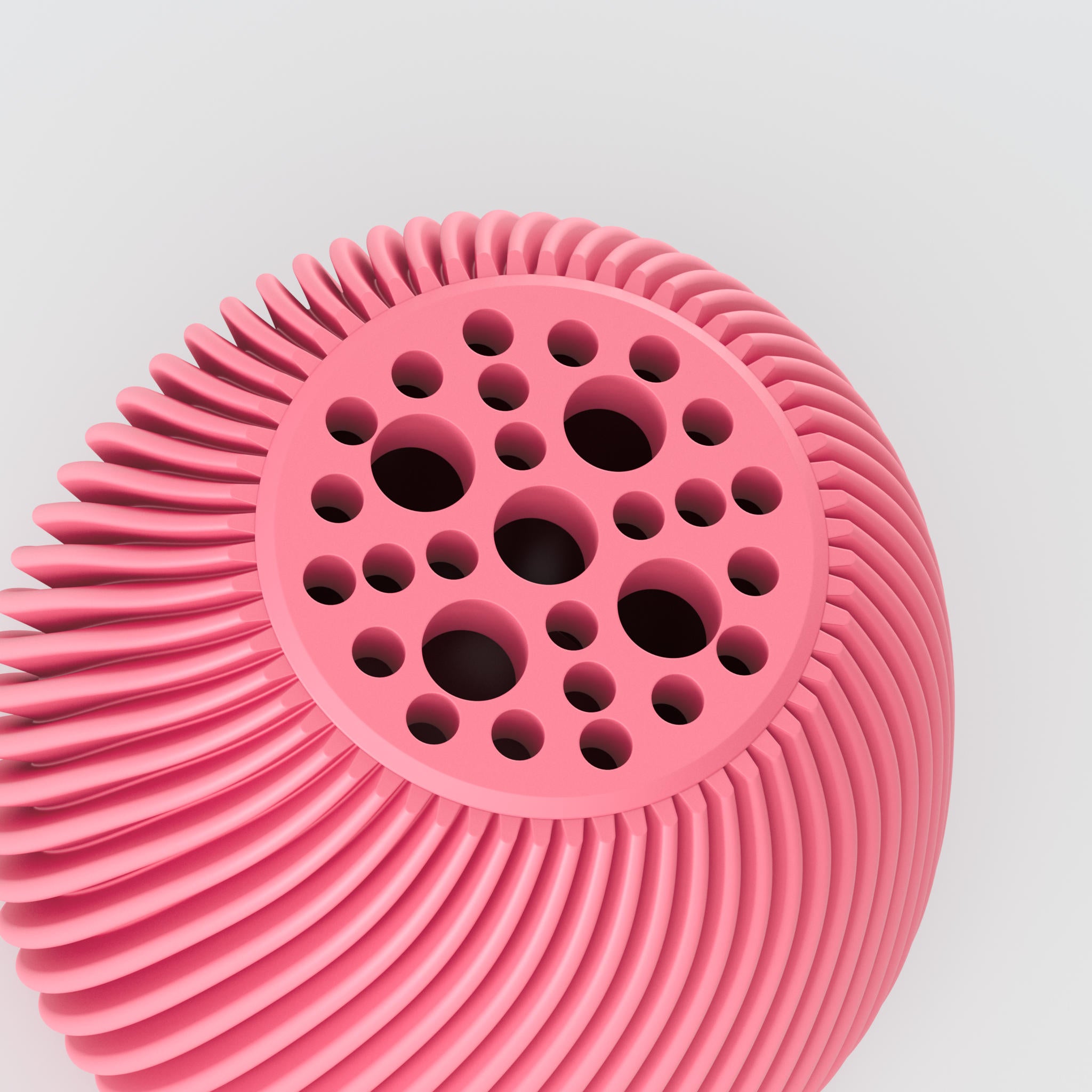 nahaufnahme der vase voravellie mit sichtbarer funktion des blumenretters