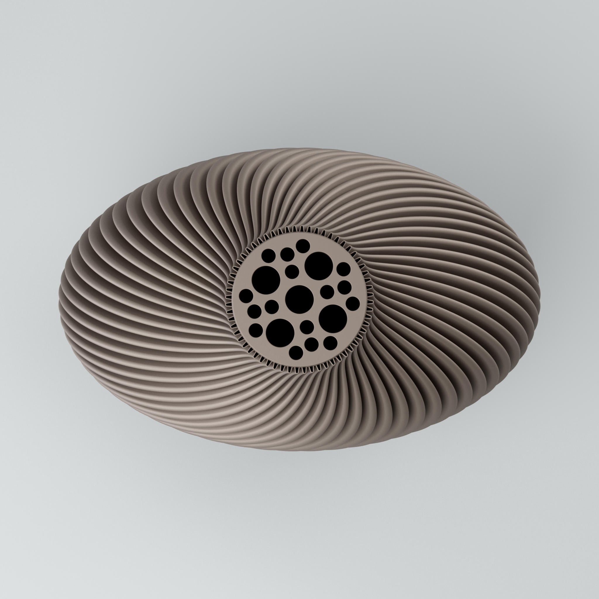 Design Vase Voravellie 80 Blooming3D Vase metallisches Kupferbraun Twist Linea