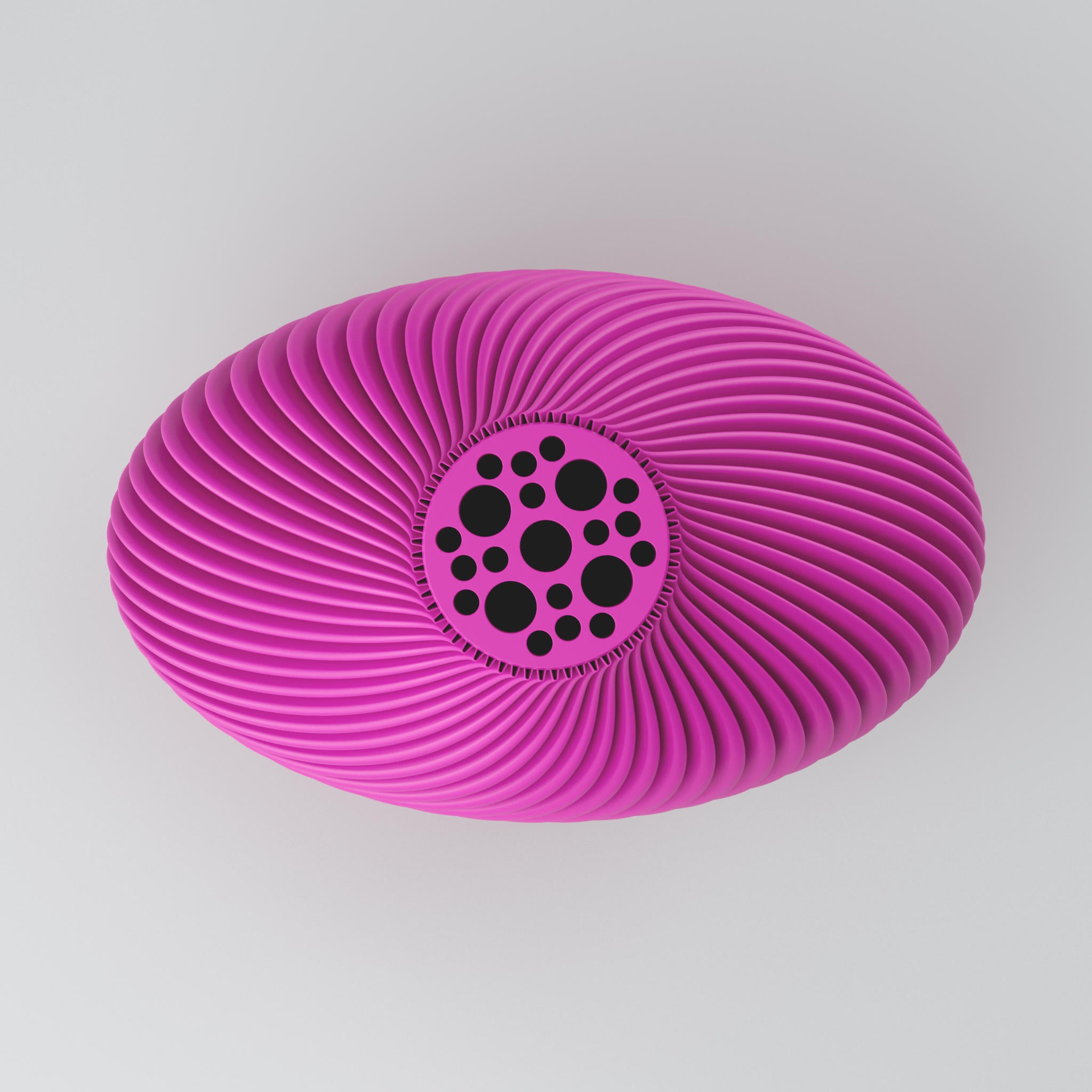 Twist-Linea-Design Blooming3D Design Vase Voravellie 80 Pink mit gerippter Linienoberfläche